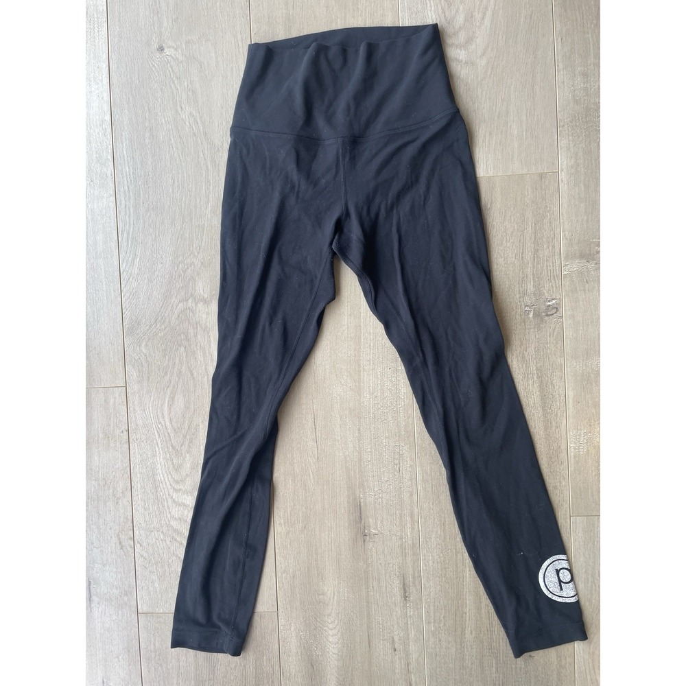 lululemon + Pure Barre Collab Logo Align Legging Pant 25" Black Sz 4